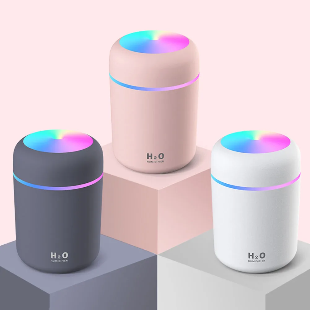 

300ml Home Bedroom Car Electric Air Humidifier Facial Steamer Aroma Oil Diffuser Purifier USB Cool Mist Maker for Face Care Tool