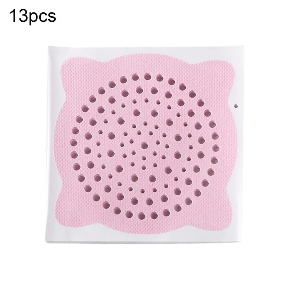 

13Pcs/Bag Convenient Innovative Filter Sticker Disposable Paper Pink Anti-blocking Self-adhesive Sink Strainer for Kitchen