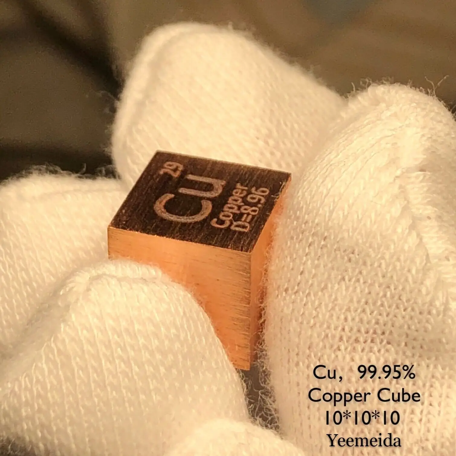 

Free shipping 5pcs & 10pcs 99.95% purity Cu carved element periodic table 10mm cube with 8.9g Copper ingot / pellet / block