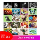 Картина по номерам на холсте животные, 40x50 см, без рамки