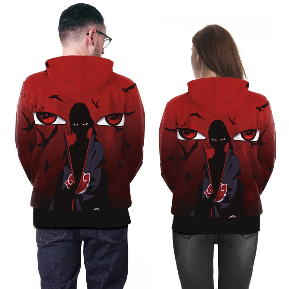 Лидер продаж толстовка с капюшоном sellingNaruto Uchiha Itachi 3D цифровой принт свитер для