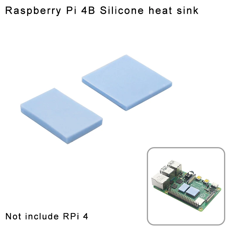 

Raspberry Pi 4 Model B Heatsink Silicone thermal Pads Cooling Radiator CPU RAM Cooler for Raspberry Pi 4 B