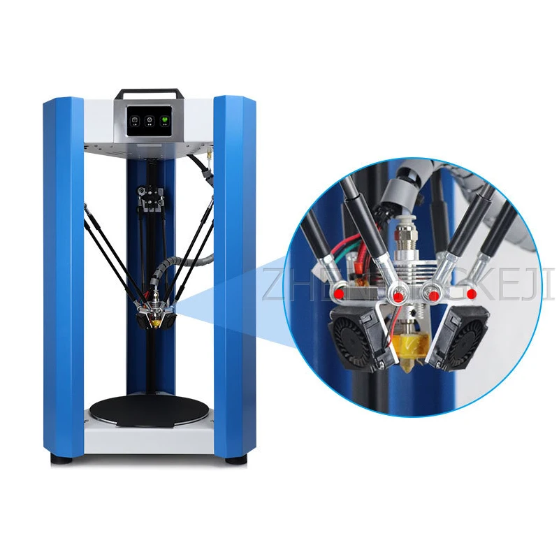 

High Precision Delta 3D Printer Magnetic Platform WiFi Connection Fast 3D Printer High Efficiency Self-leveling Moon Light Print