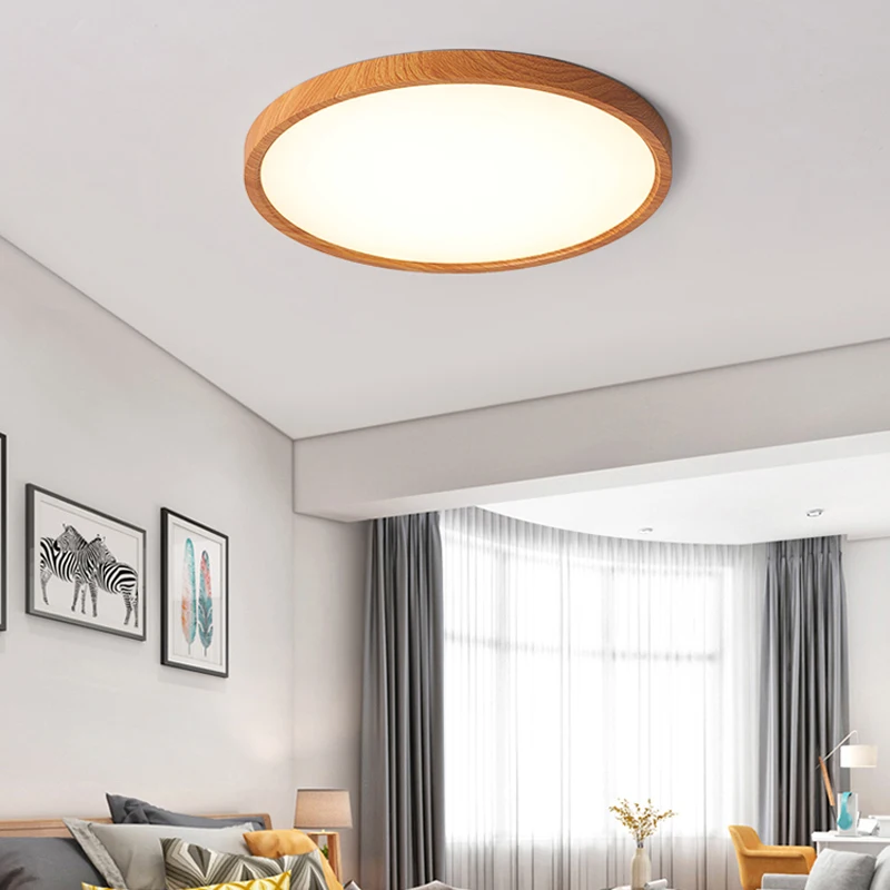 

Nordic modern minimalist ultra-thin bedroom ceiling lamp personality texture creative round LED living room corridor study lamp