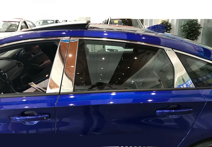 

6 шт., хромированные стальные накладки на окна для Honda Accord 2018 2019-20