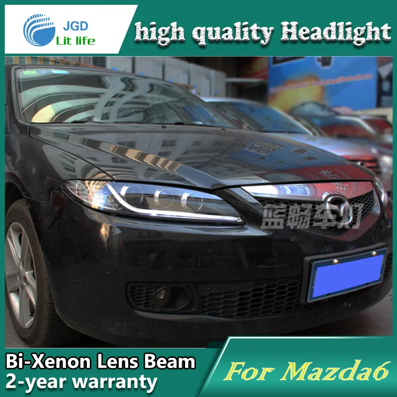 Чехол для автомобильного стайлинга Налобная лампа Mazda 6 передние фары Mazda6