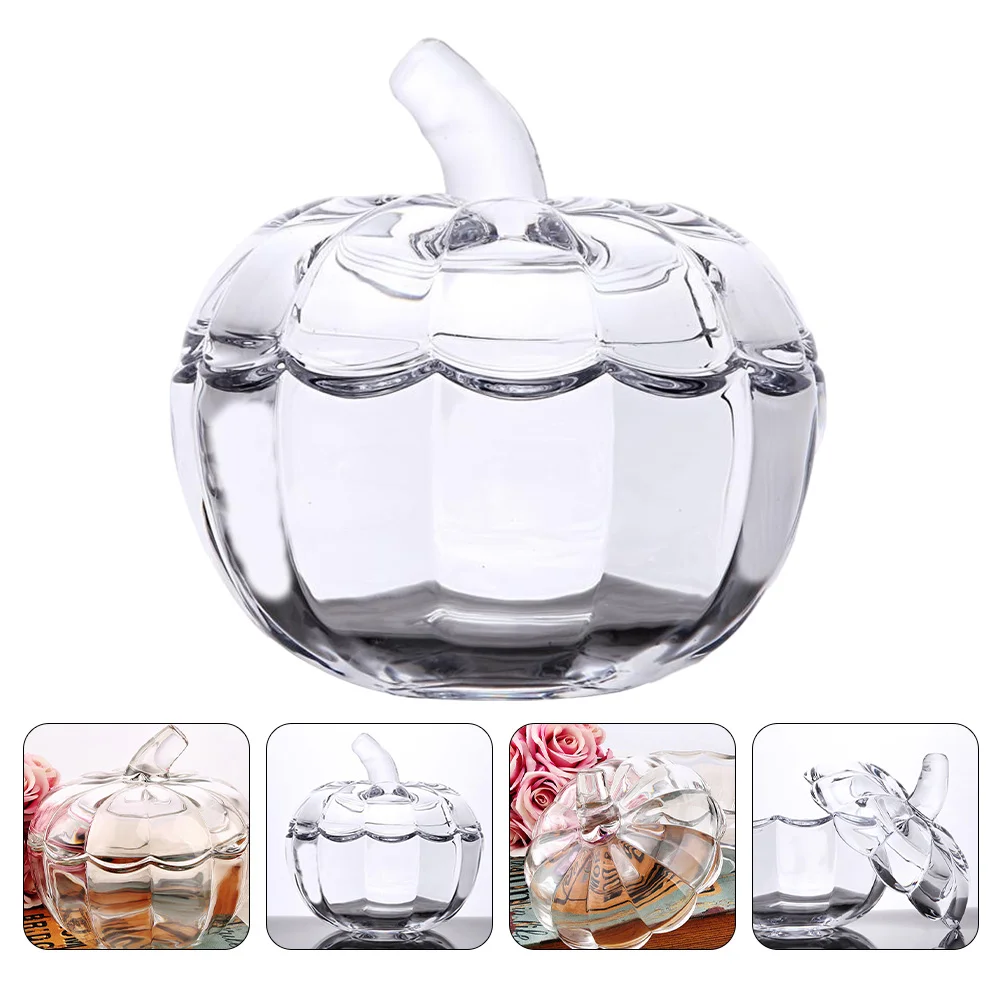 

1pc Glass Storage Jar Tea Storage Can Transparent Candy Storage Tank with Lid