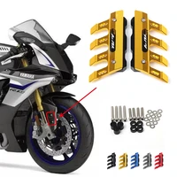 with logo for yamaha yzf r1 yzf r1 motorcycle cnc accessories mudguard side protection block front fender anti fall slider