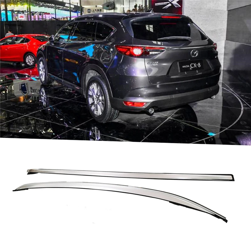 Для Mazda CX-8 CX8 2017 2018 2019 2020 2021 Авто алюминиевая рейка на крышу поперечная для багажа