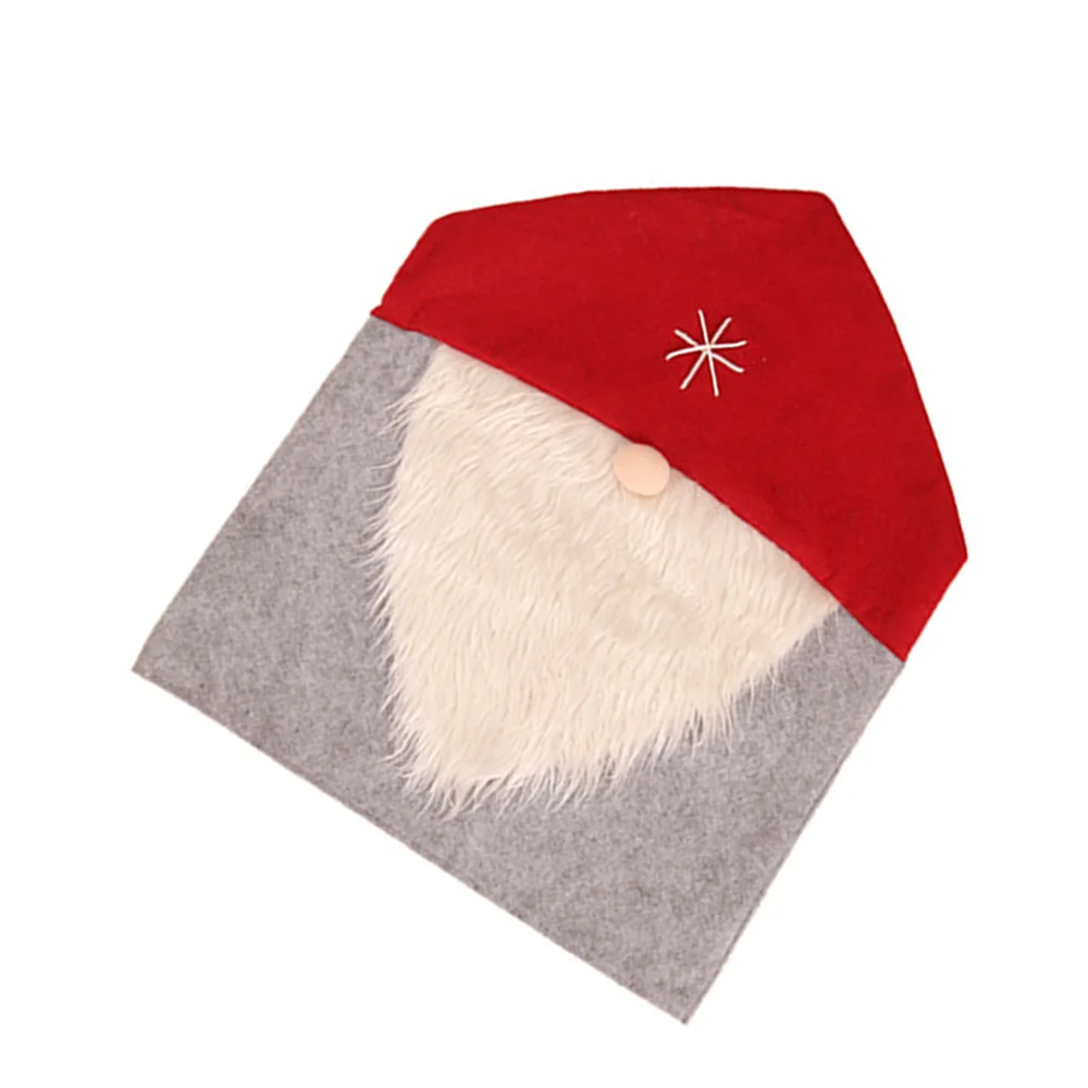 

Santa Claus Red Hat Christmas Chair Set Christmas Decoration Family Restaurant Decor Chair Cover Supplies Decoration
