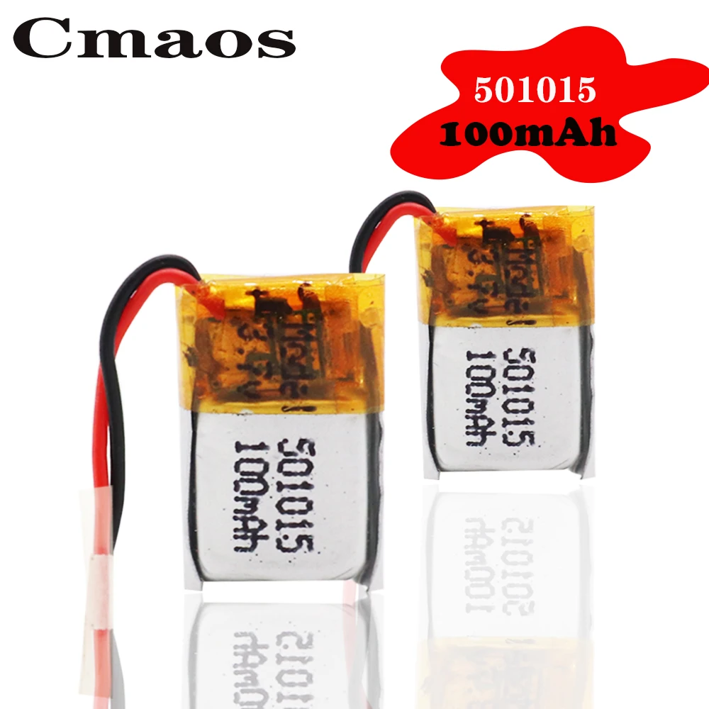 501015 100mAh 3 7 V литиевая полимерная аккумуляторная батарея для Bluetooth наушников