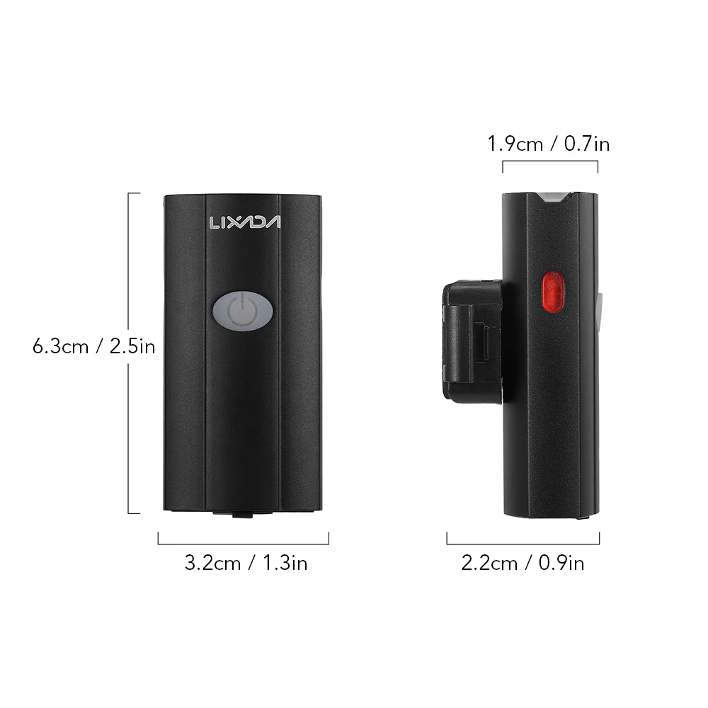 Велосипедный шлем Lixada 2 в 1 светильник через USB водонепроницаемый задний фонарь |