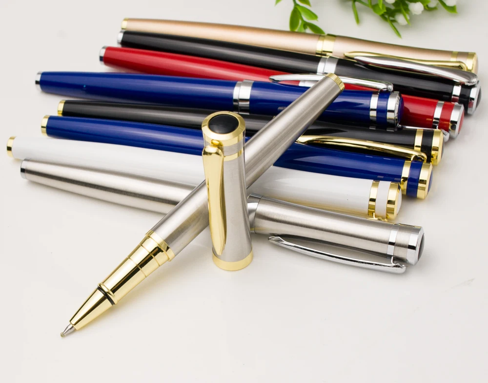 

Luxury stainless steel student office Rollerball metal Pen New Writing stationery Pen