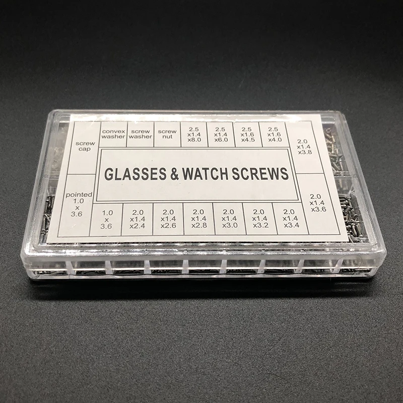 1000 шт маленькие очки винты из нержавеющей стали микро солнцезащитные часы гайки