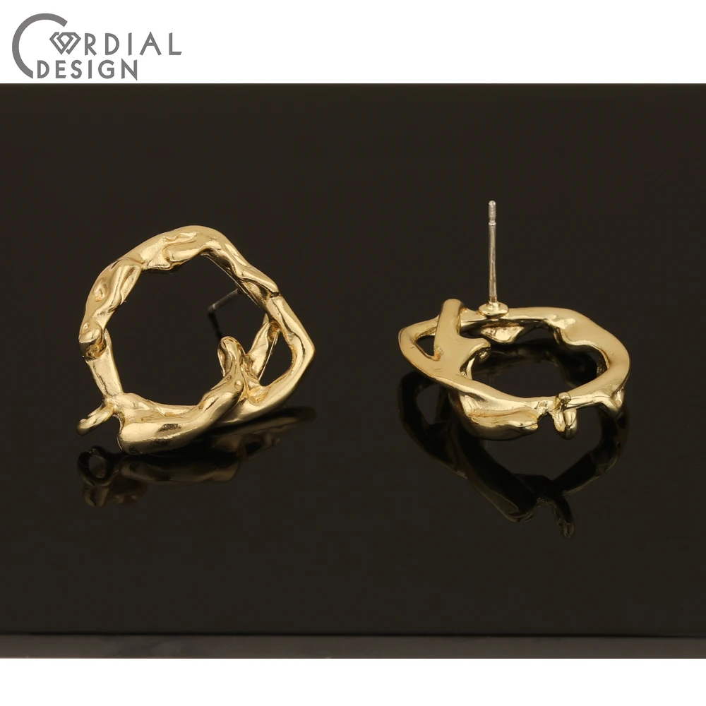 

Cordial Design 50Pcs 19*24MM Earrings Stud/Jewelry Accessories/Irregular Shape/Hand Made/DIY Parts/Jewelry Findings & Components