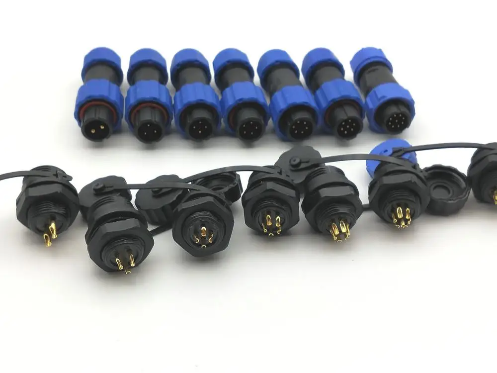 1 компл. SP16 водонепроницаемый IP68 2/3/4/5/6/7/9 Pin шасси крепление панели авиационный