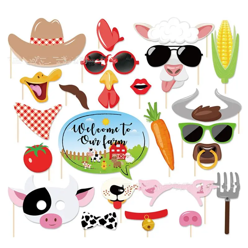 12 шт. фермы Животные Бумага Сумки Подарочные для конфет джунгли вечерние