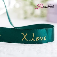 2 51mm custom ribbon personalized gift packaging polyester decoration customized print wedding logo