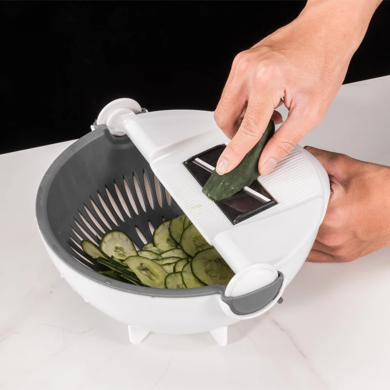 

Nine in one multi-functional vegetable cutter household shredded potato cutter slicing shredded radish planer kitchen artifact