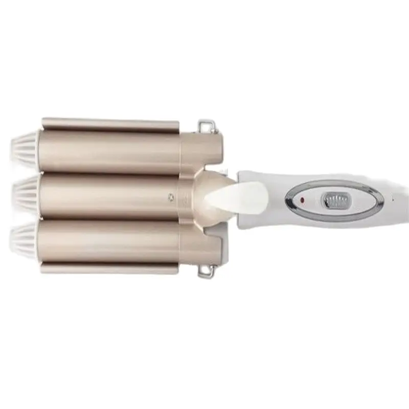 Электрическая плойка с быстрым нагревом простые щипцы тройным цилиндром Пляжная