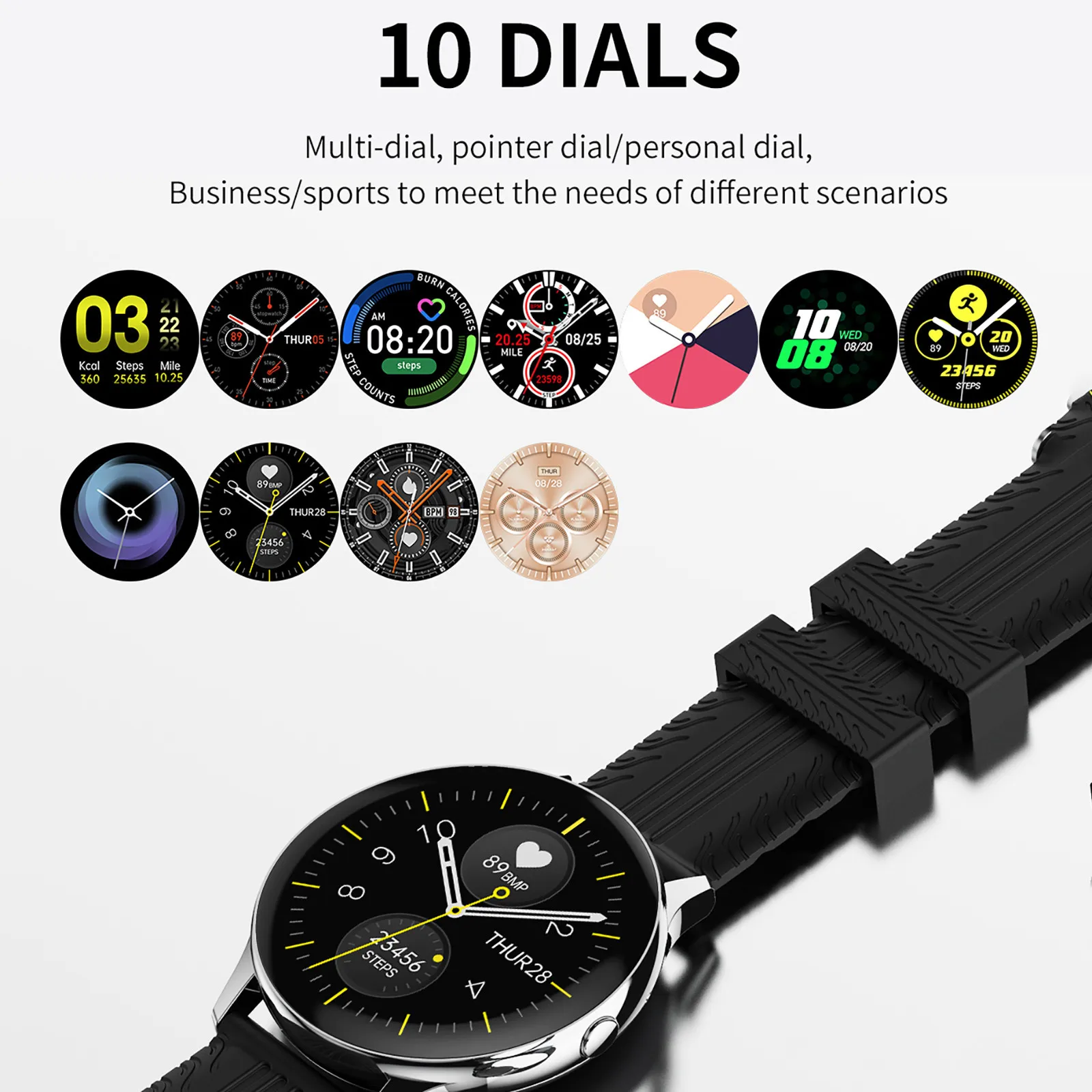 S8 Смарт-часы Водонепроницаемый водой браслет для занятий спортом пульсометр