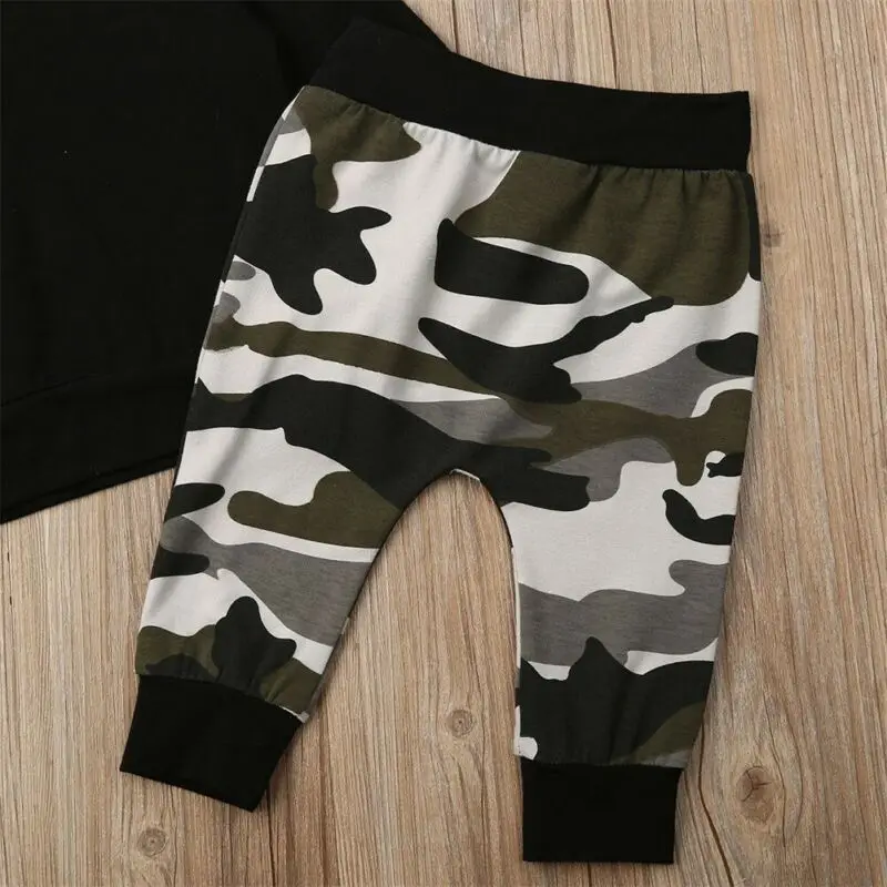 2PCS Bunny Ear Hooded Camo Pants Outfits Newborn Toddler Baby Girl Camouflage Clothes Hoodie Tops + Leggings Autumn Set | Детская одежда
