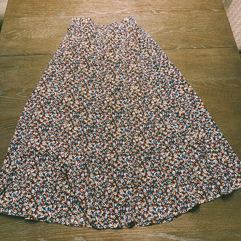 

[Night in Bolivia] is suitable for spring and summer. Super quality floral dress chiffon skirt A-line skirt