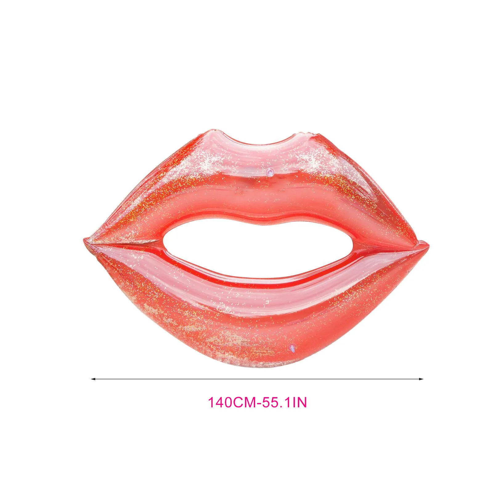 

Pool Float Large Inflatable Sequined Rose Gold Lips Floating Mouth Swimming Ring pool accessories bouee gonflable piscine