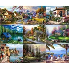 5D DIY алмазная живопись, пейзаж страны, вышивка, Алмазная мозаика, вышивка крестиком стразы, картины могут быть изготовлены на заказ