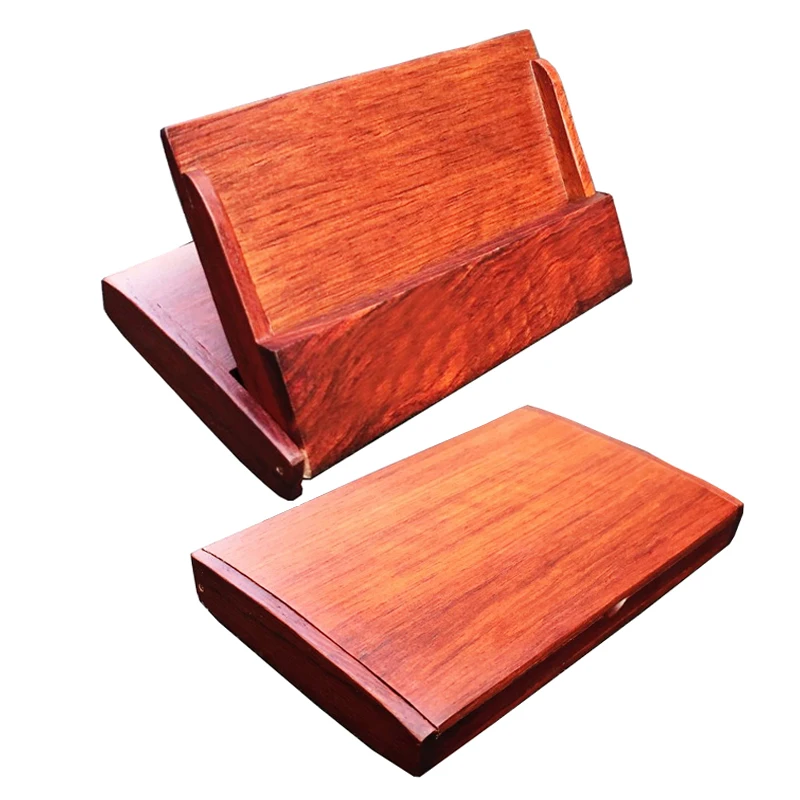 Ручной работы палисандр бизнес чехол для кредитных карт держатель кошелек