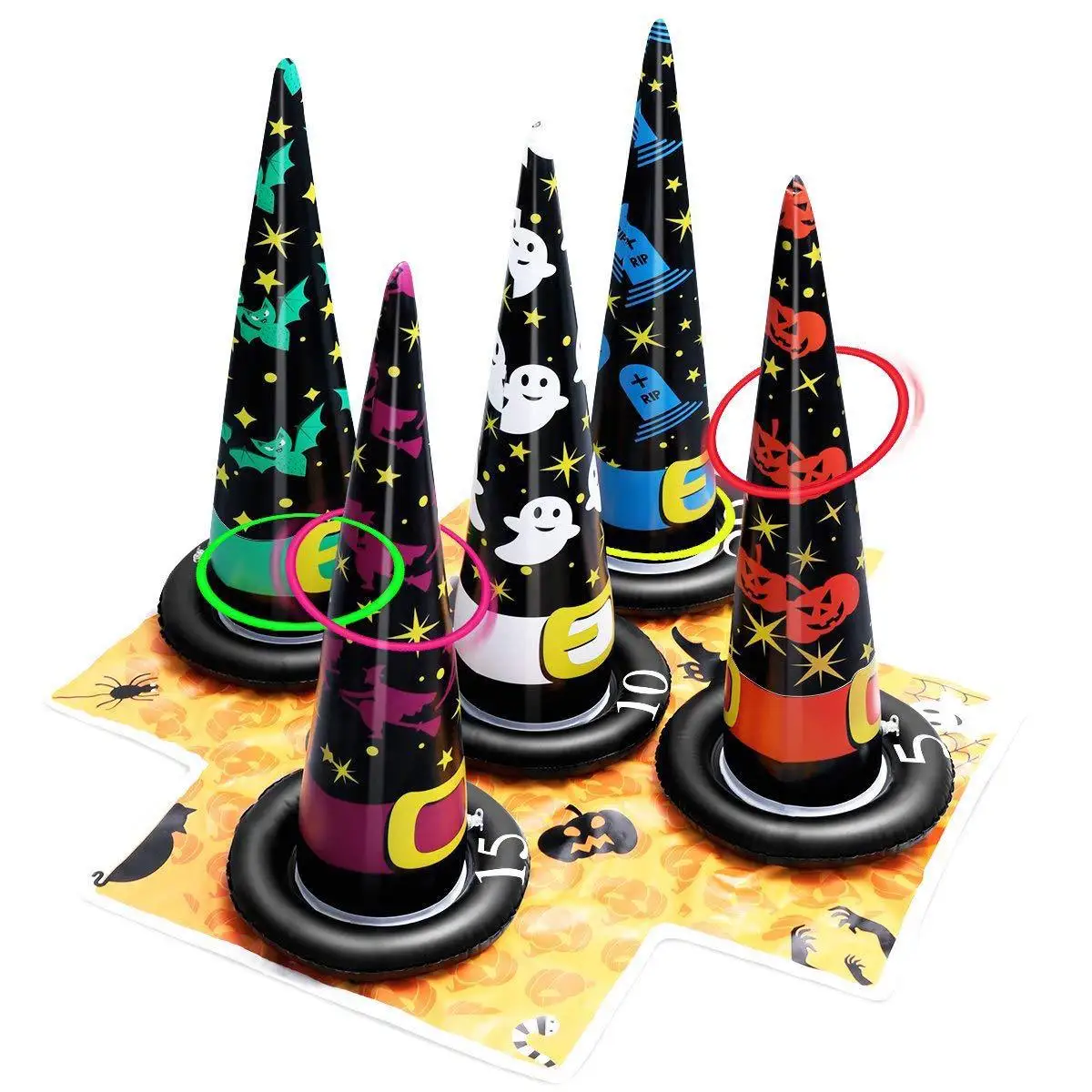 

Inflatable Game Kids Hallow Ring Toss Games Party New year Birthday Party Outdoor Inflated Toys