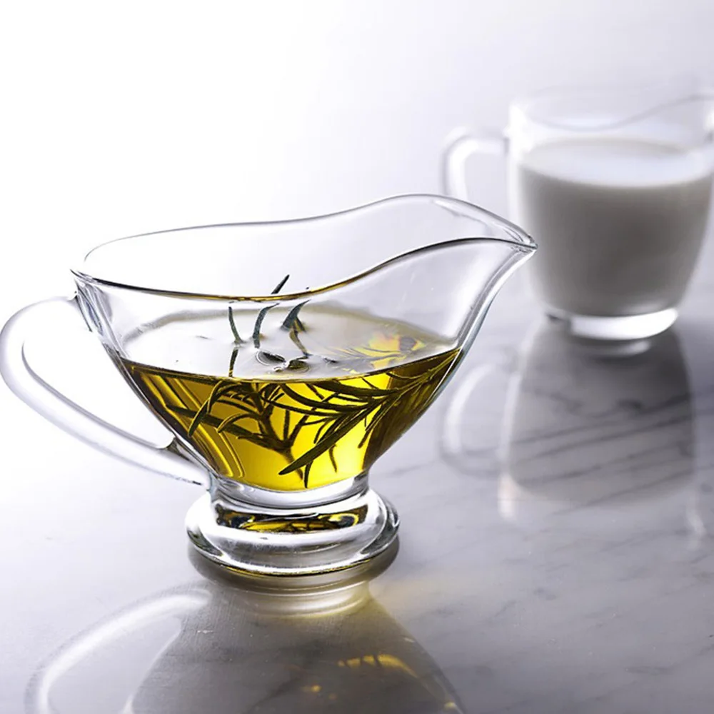 

2pcs Sauce Cup Sauce Dispenser Sauce Container Glass Condiment Cup (220ml)