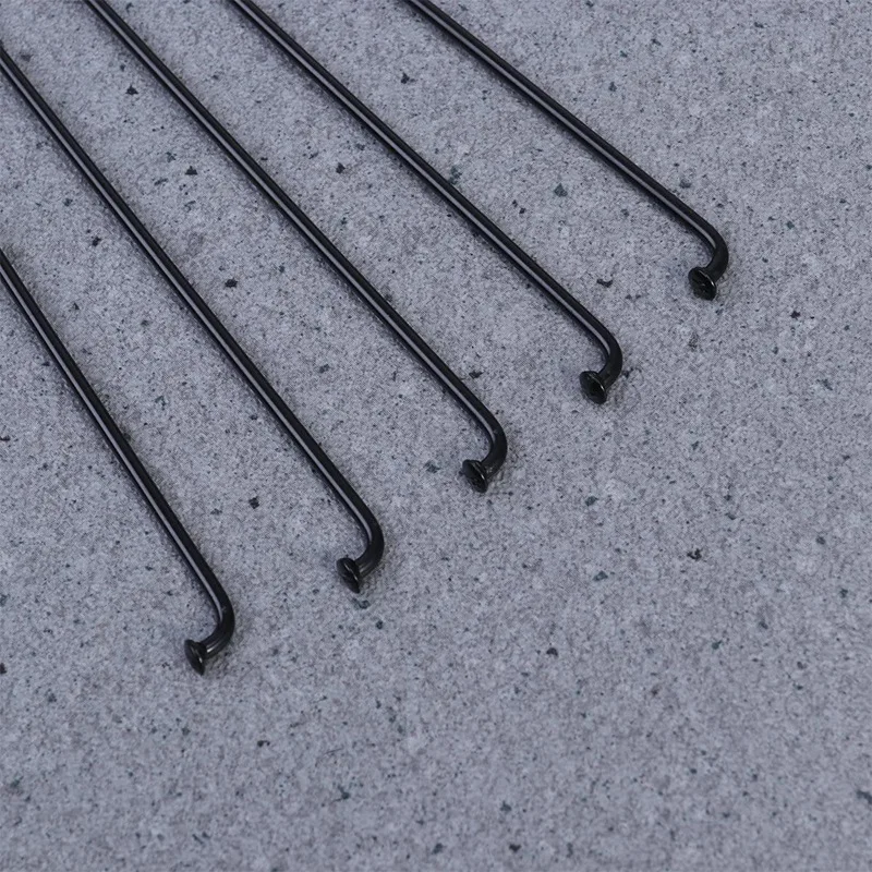 

36 Pcs Mountain / Road Bike Stainless Steel 14G J Bend Spokes Black Colour High Strength Bicycle Spokes