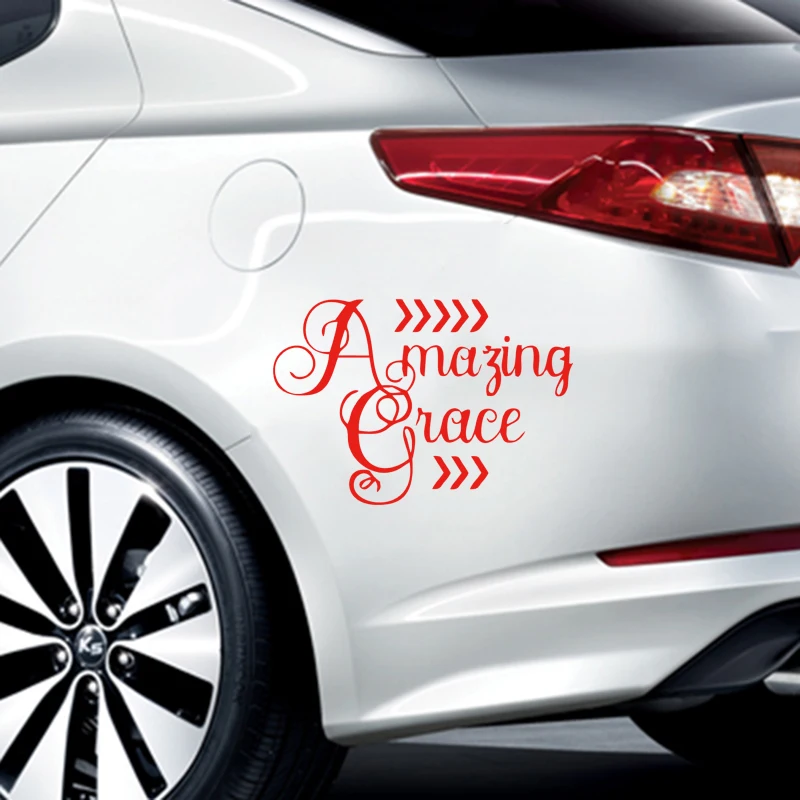 Удивительная изящность Виниловый автомобиль переводная Наклейка для окна Faith Hope