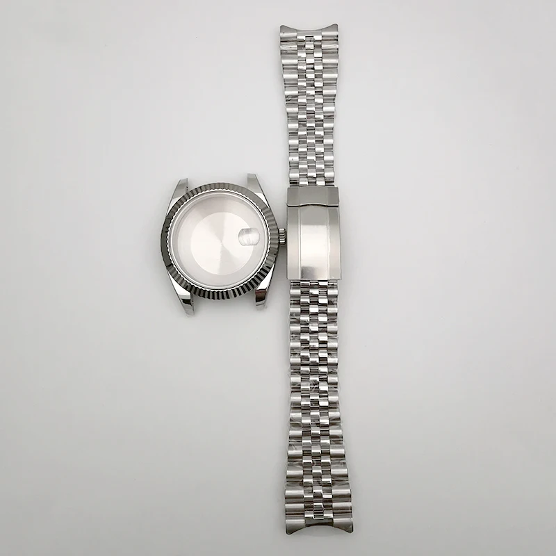 

Чехол для стальных часов 904L, браслет, синий циферблат, набор для сборки 41 мм даты 126300, 126234, подходит для движения 3235