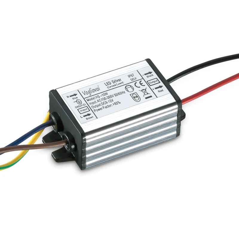 Vogliovoi Светодиодный драйвер 10W 20W 30W 50W 100W AC110 260V серебристый алюминий