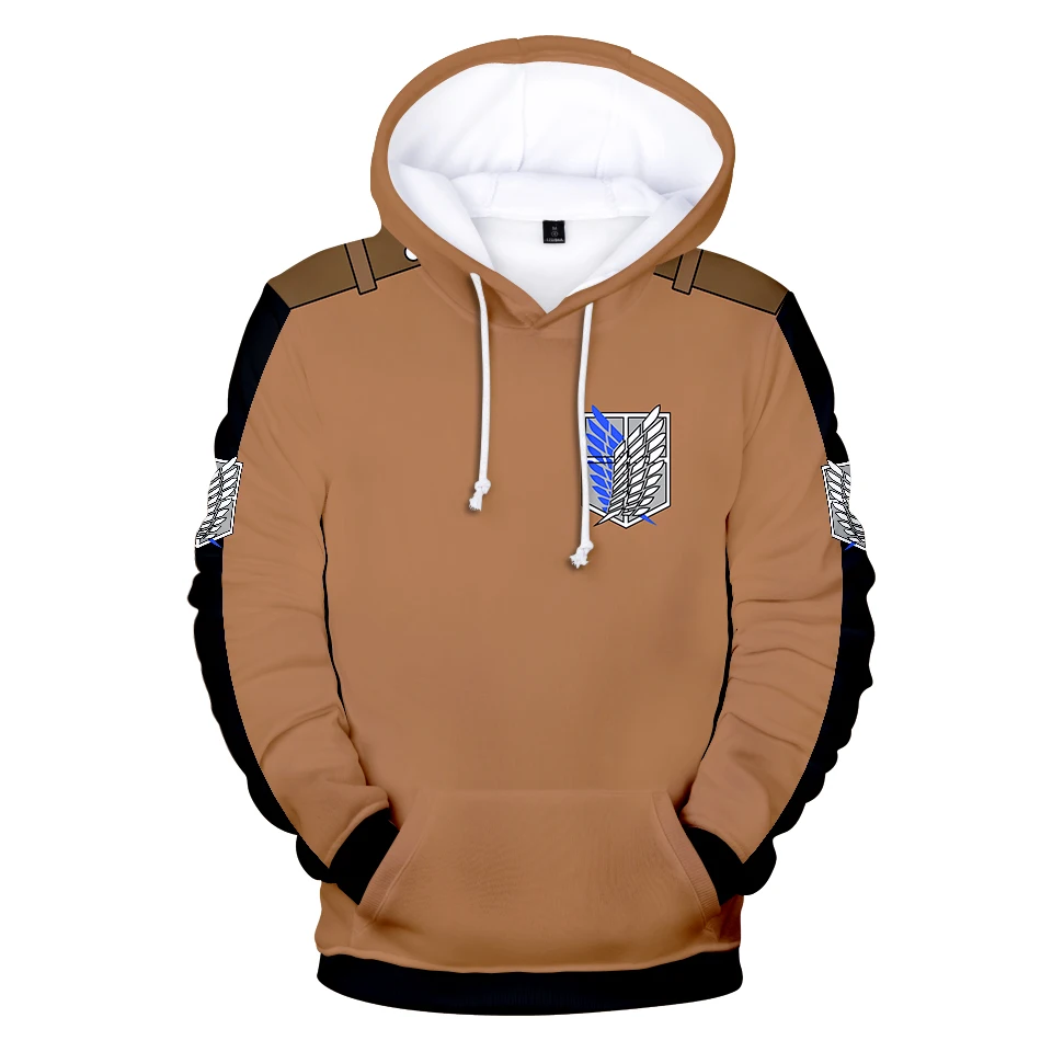 

Attack on Titan Hoodies Men/women Boy Harajuku Hip Hop styles 3D Print Attack on Titan Men's Hoodies Sweatshirt Clothes
