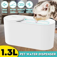 ultra quiet u shape runner automatic pet cat water fountain dispenser usb pet dog cat drinking bowl drinker feeder bowl for cats