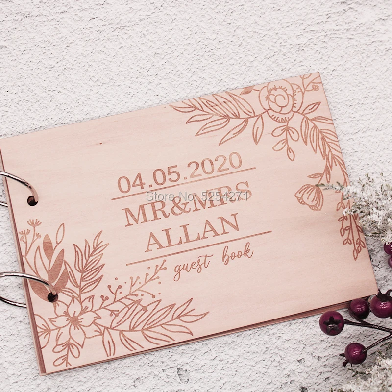 Персонализированная Свадебная Гостевая книга-фотоальбом-Гостевая книга-альбом-