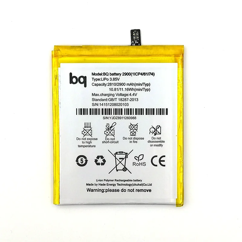 

100% Original 2900mAh Battery For BQ Battery 2900 For BQ Aquaris X5 Mobile Phone In Stock Latest Production +Tracking Number
