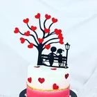 Новинка, Свадебный кекс под елку, Топпер на День святого Валентина, Топпер для торта на годовщину, свадебные украшения для торта для вечеринки