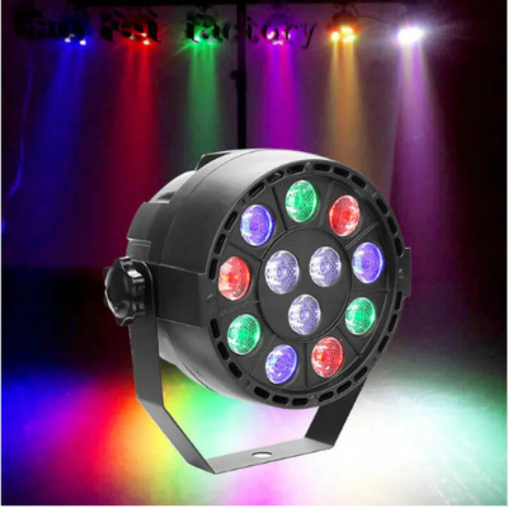 Горячий Par Светильник 12x3 Вт светодиодный RGB 3в1 сценический светильник ing effect DMX 512