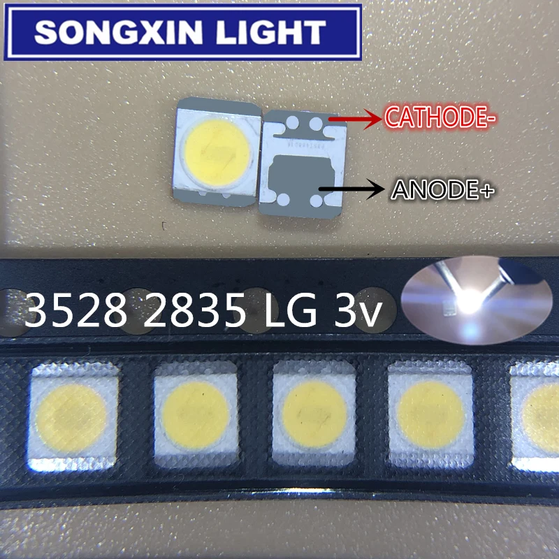 XIASONGXIN светильник 110 шт для LG Innotek светодиодный Светодиодный Подсветка 1210 3528 2835 1 Вт