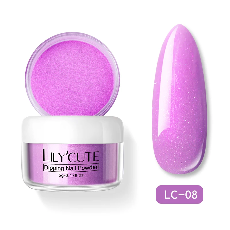 8 LILYCUTE 5 г/кор. Блестящий лак для ногтей цветной жемчужный блеск погружающий порошок для ногтей французская система для нанесения ногтей натуральный сухой порошок для ногтей - Цвет: 8
