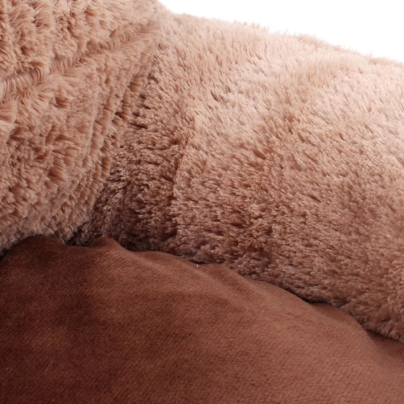 

Plush Dog Cat Bed Washable Round Bear Paw Puppy Beds Warm Fluffy Pet Cats Bed Mat Kennel Sofa For Small Medium Large Dogs