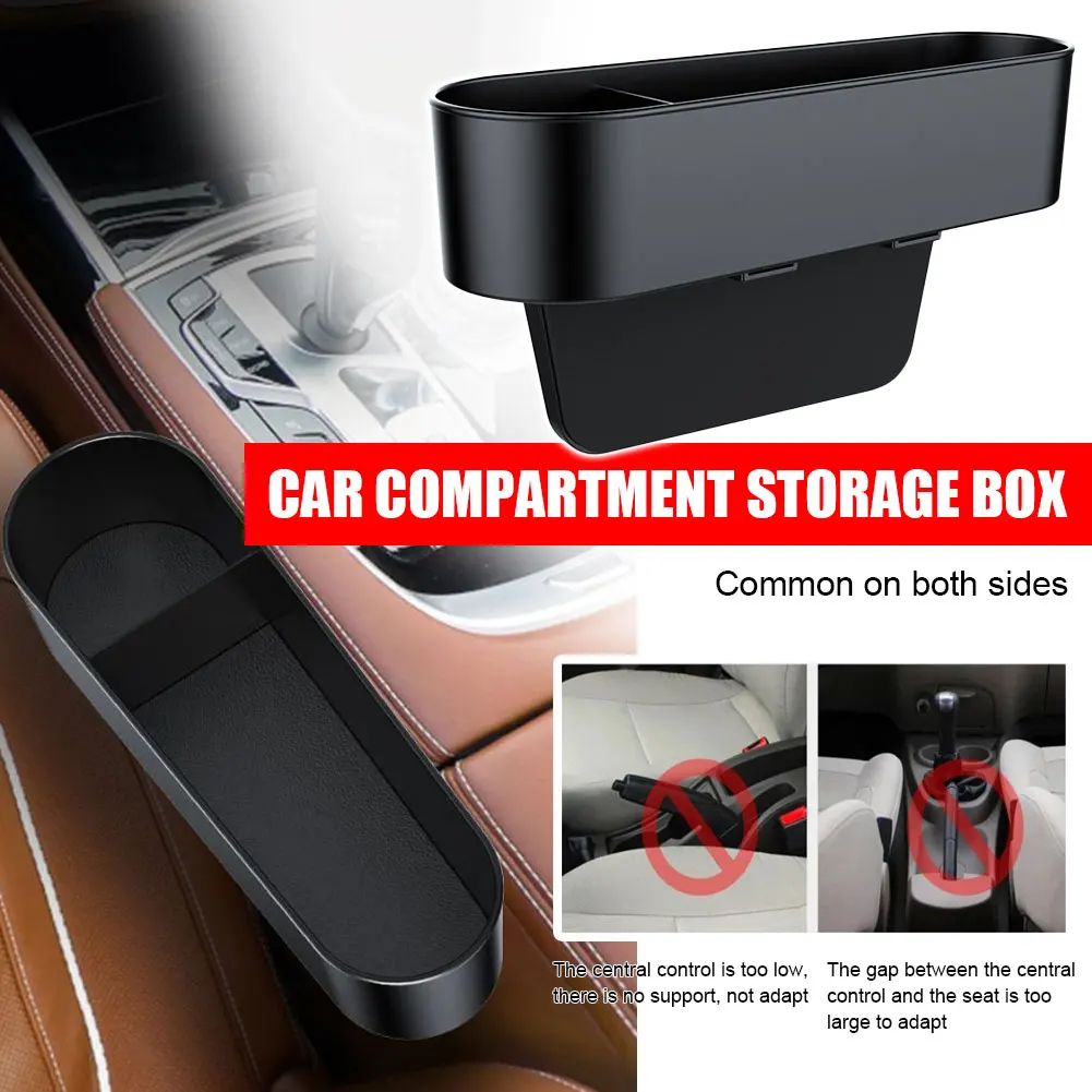 

1PCS Car Seat Crevice Box Storage Cup Drink Holder Organizer Gap Pocket Stowing Universal