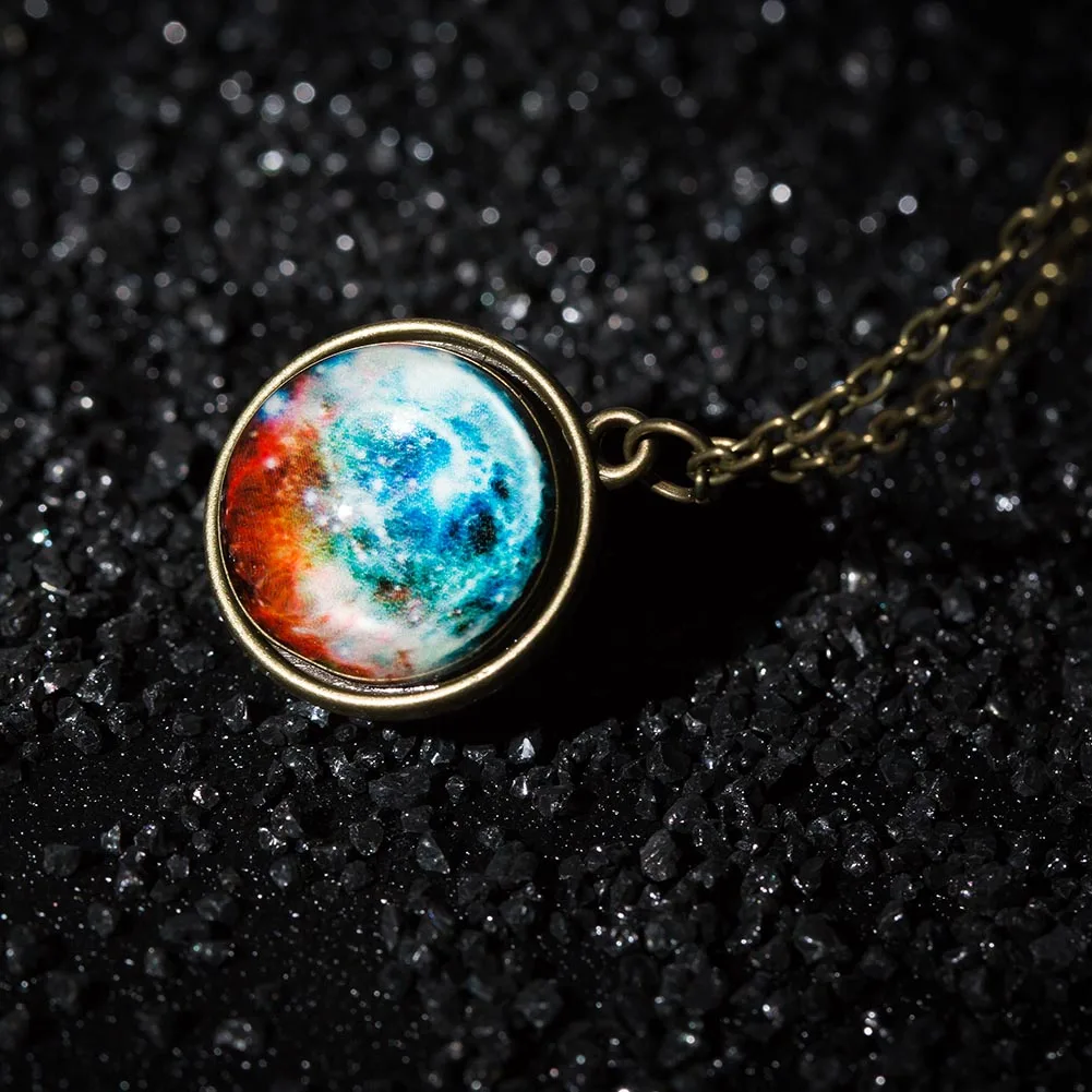 Новинка Лидер продаж двухсторонний стеклянный кулон в виде шара подвеска