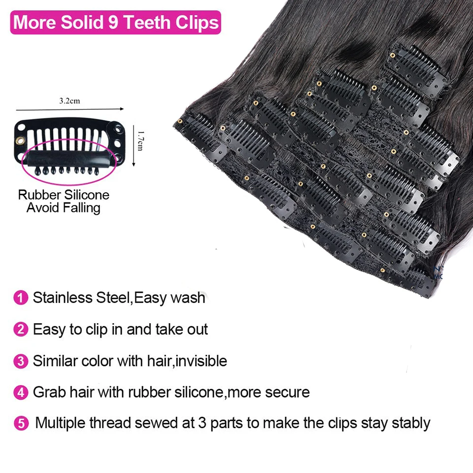 Прямые парики из натуральных волос Remy для черных женщин длинные прямые волосы