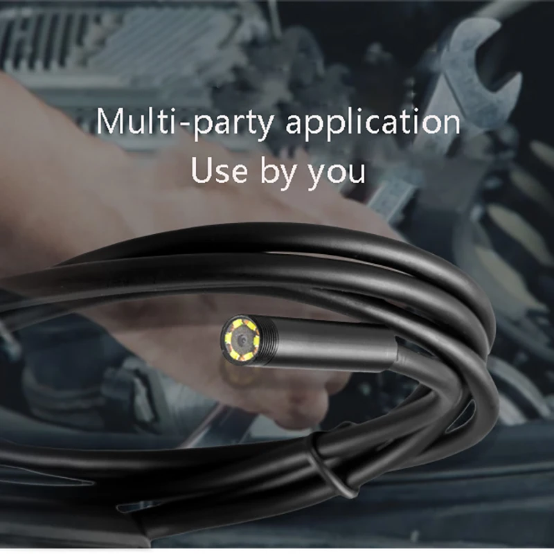 7 мм телескопическая Wifi эндоскоп камера полужесткая змея USB бороскоп Android для Iphone