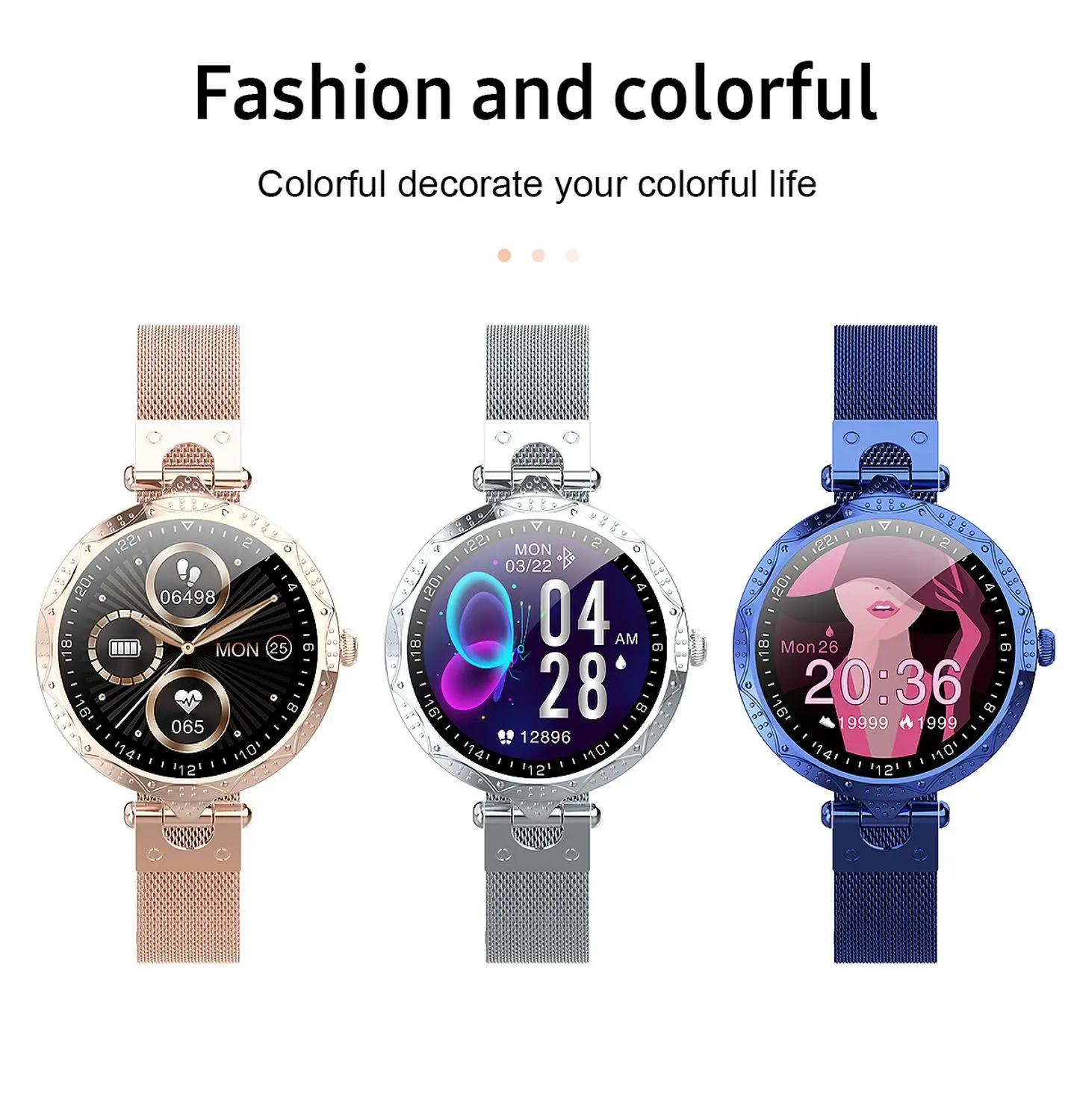 m juniu womens smart watch ip68 waterproof wearable device heart rate monitor sports fitness tracker smartwatch for ladies free global shipping